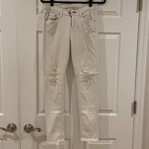 Rag & Bone White frayed Jeans - Size 25